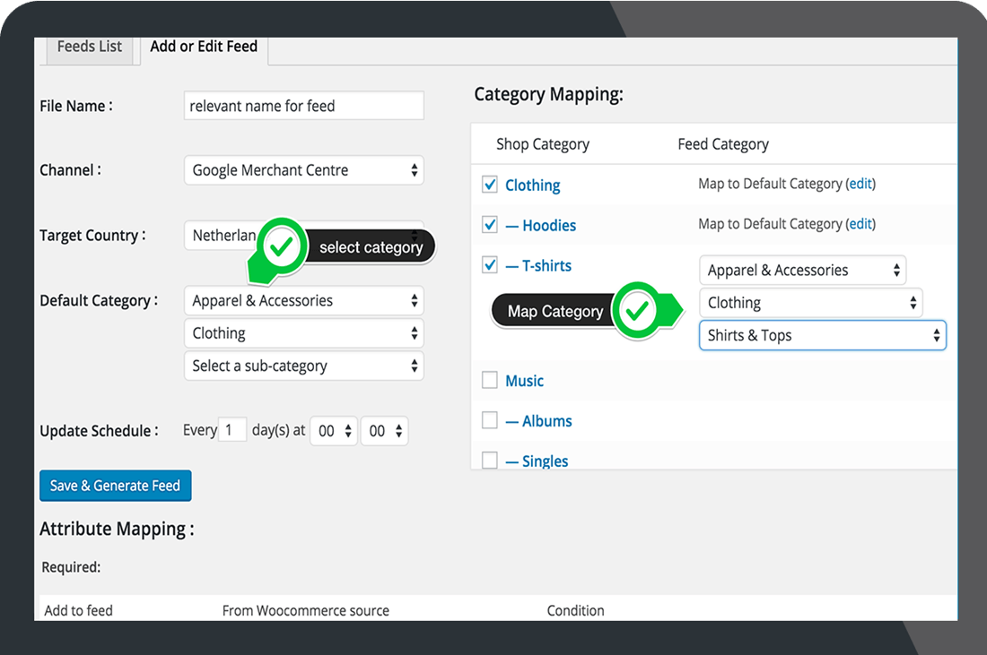 Map A Category Of Feed Screenshot