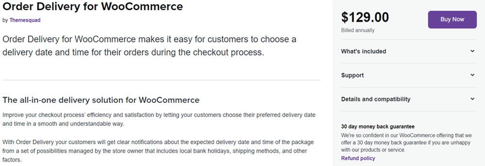 Order Delivery for WooCommerce