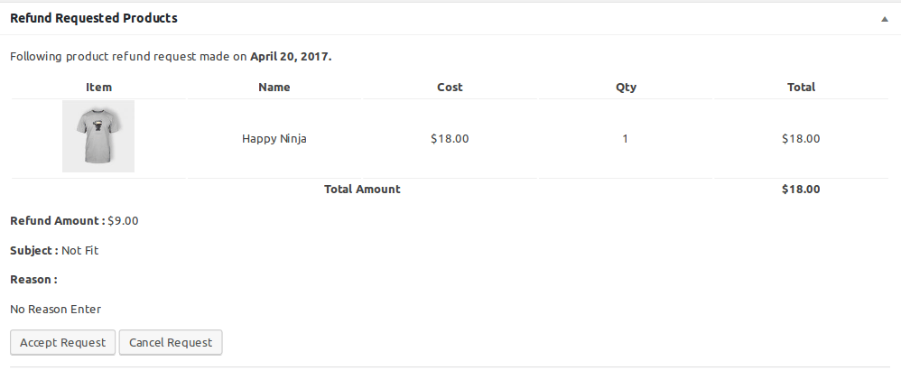 Refend Requested Products in WooCommerce