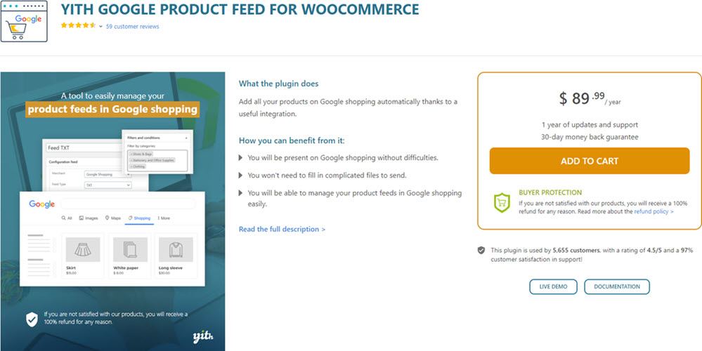 YITH GOOGLE PRODUCT FEED FOR WOOCOMMERCE