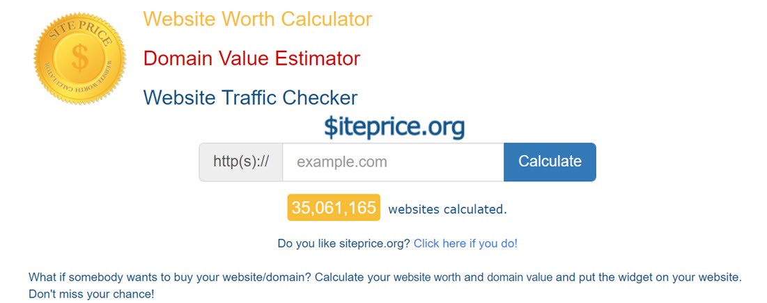 SitePrice Website Traffic Checker