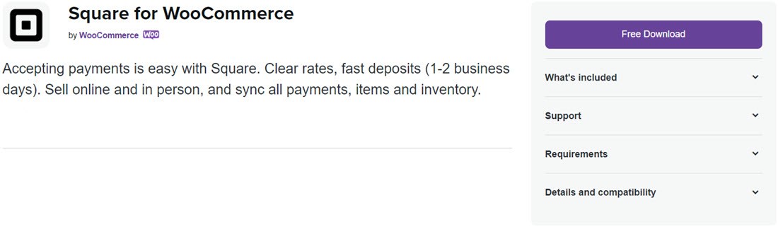 Square for WooCommerce Accept Payment