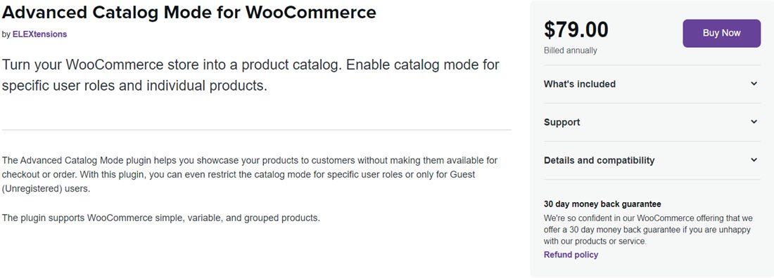 Advanced Catalog Mode for WooCommerce