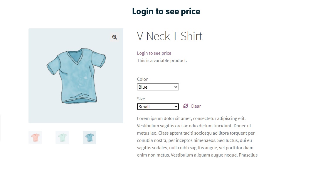 login to see price of product in woocommerce wholesale pricing plugin