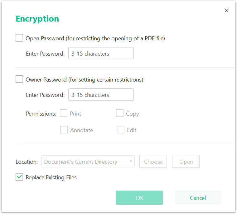 Encryption - Protect PDF