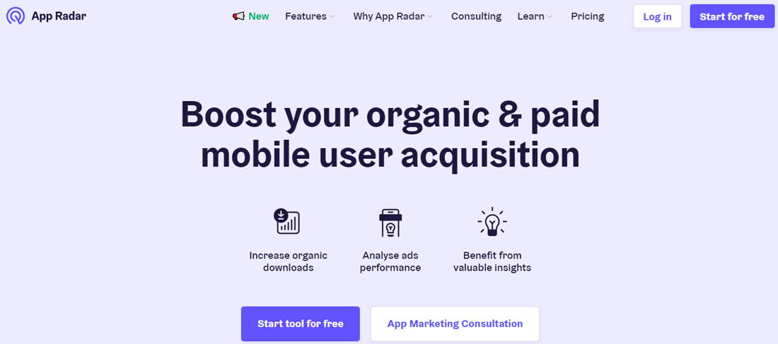 App Radar Boost your organic & paid Mobile User Acquisition