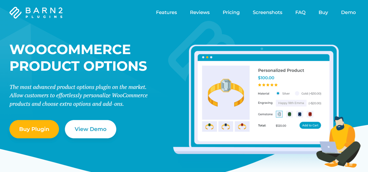 BARN2 WOOCOMMERCE PRODUCT OPTIONS