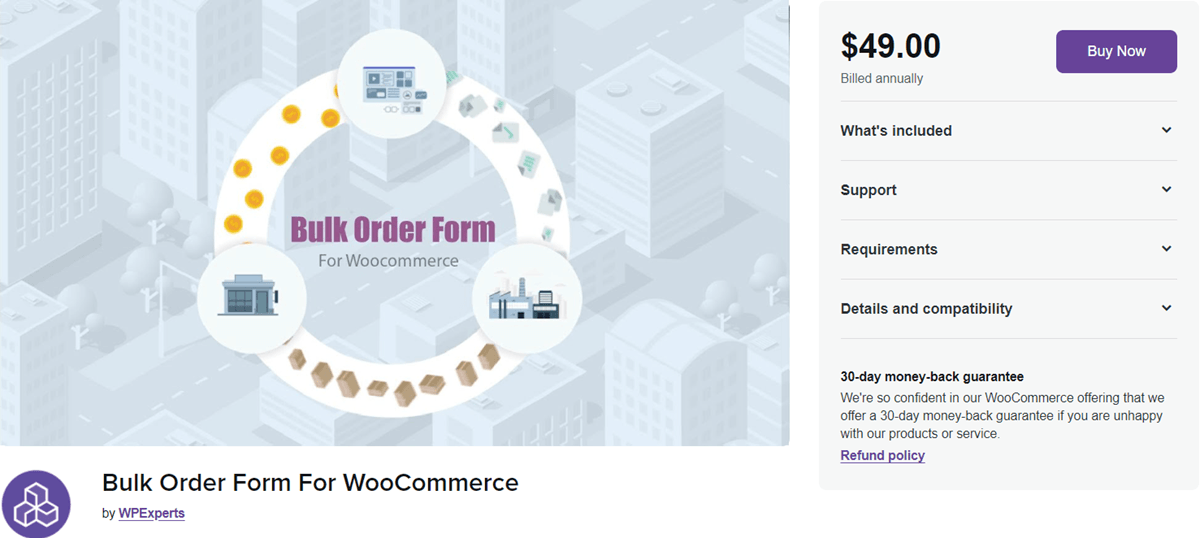 Bulk Order for WooCommerce Create B2B Product Tables