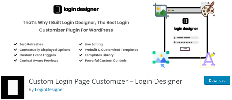 Custom Login Page Customizer – Login Designer