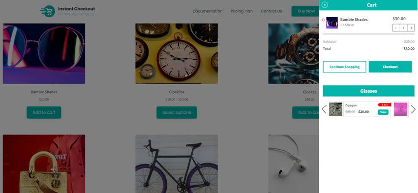 checkout product in woocommerce