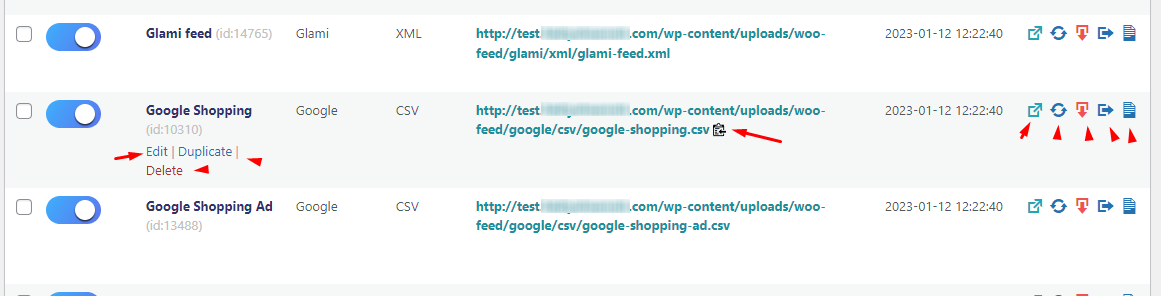 google shopping feed settings